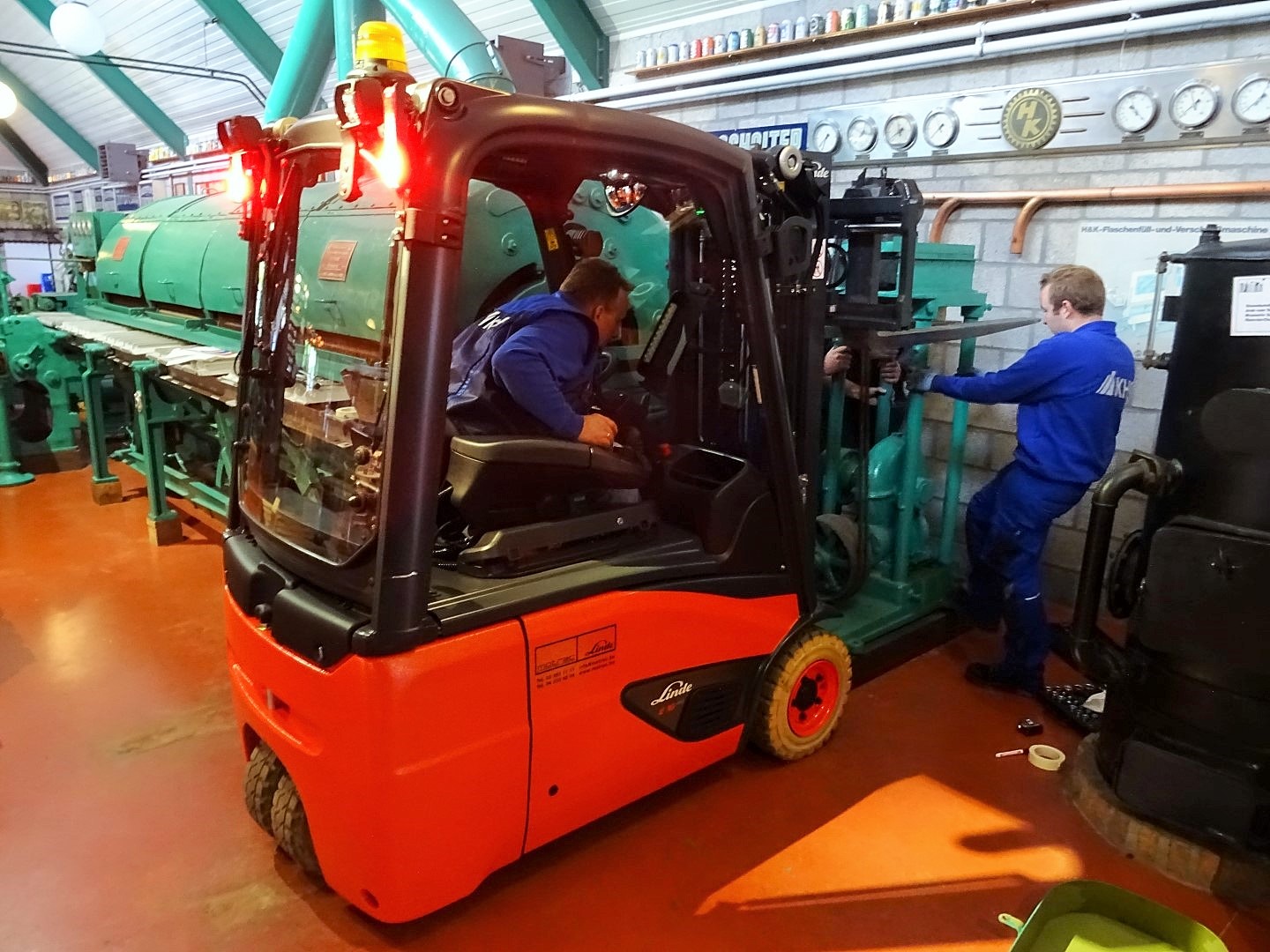 Linde huurtruck in Bocholter Brouwerijmuseum