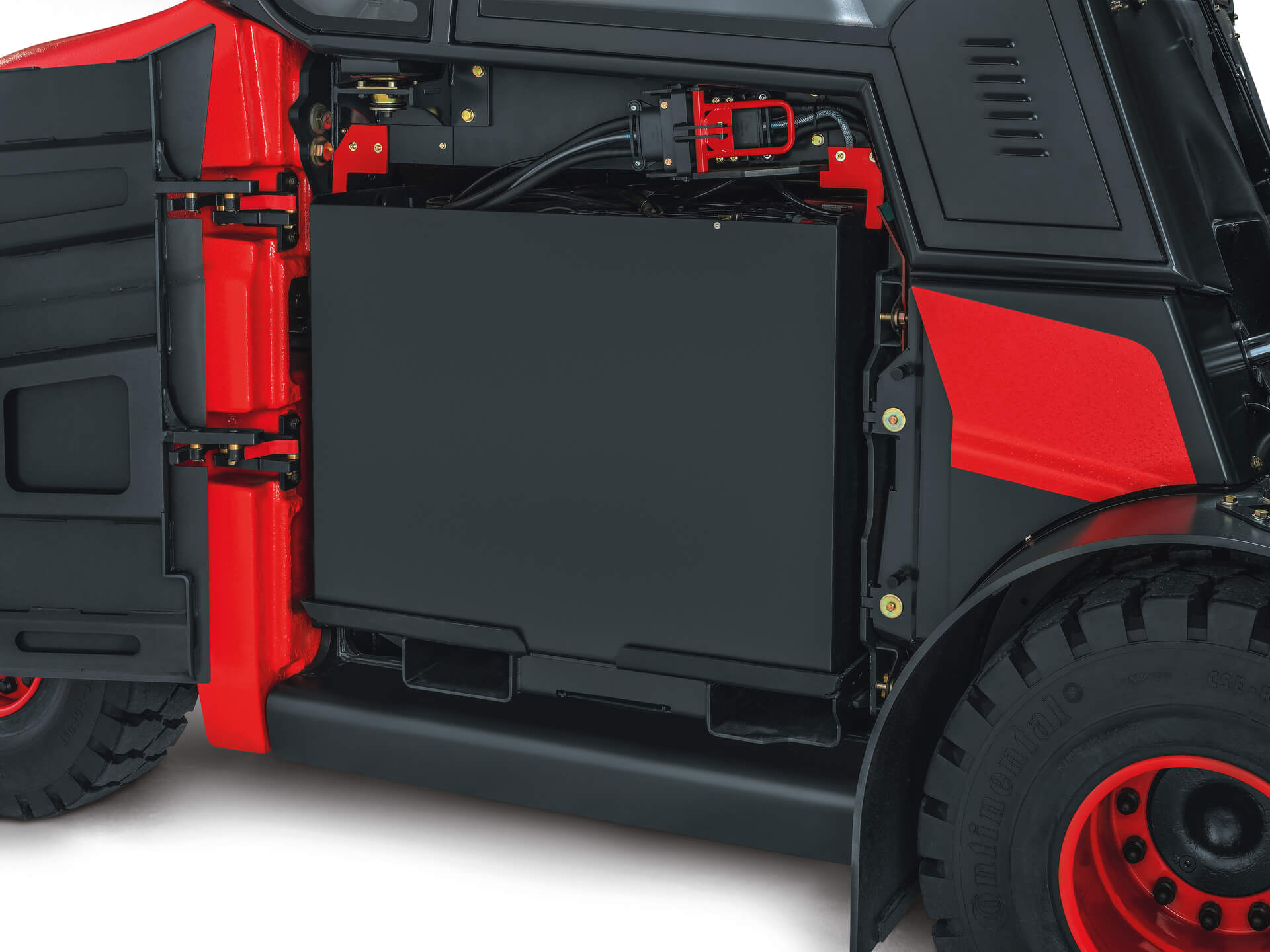 Compartiment de la batterie au plomb chariot élévateur électrique E60 E80