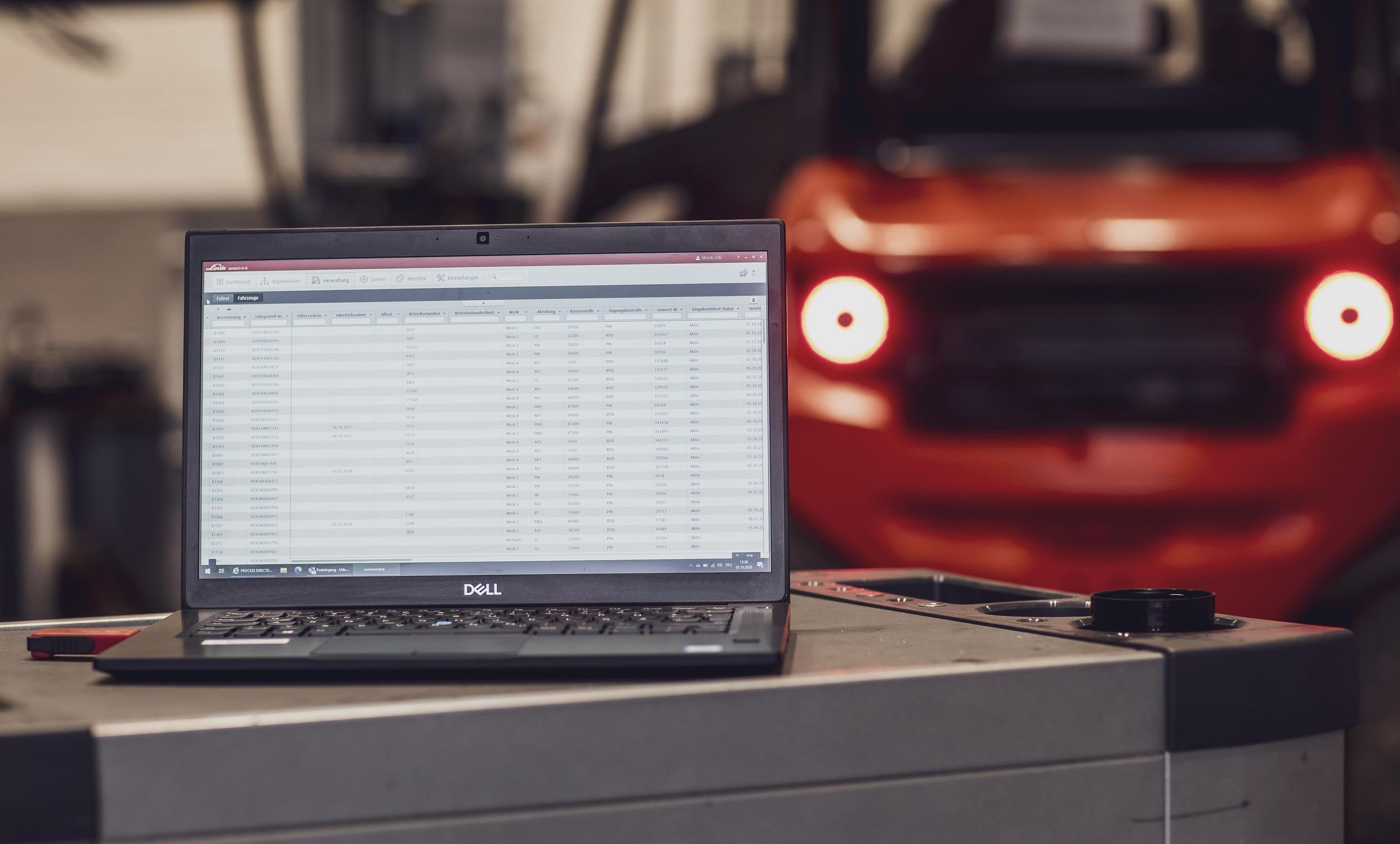 Linde software Connect vlootbeheer