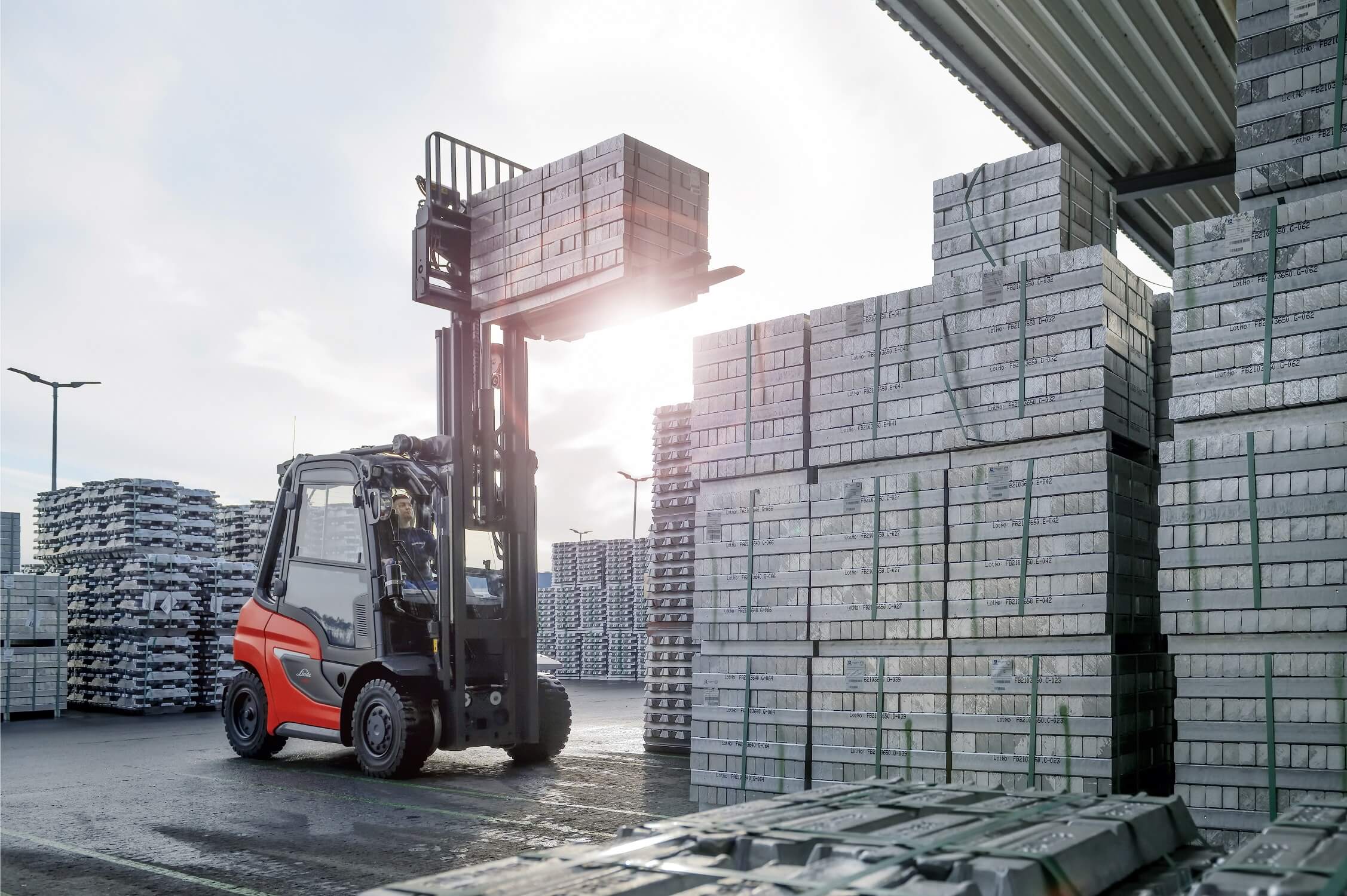 Nieuwe thermische vorklift H35-H50 1204-reeks stapelen wieldoppen