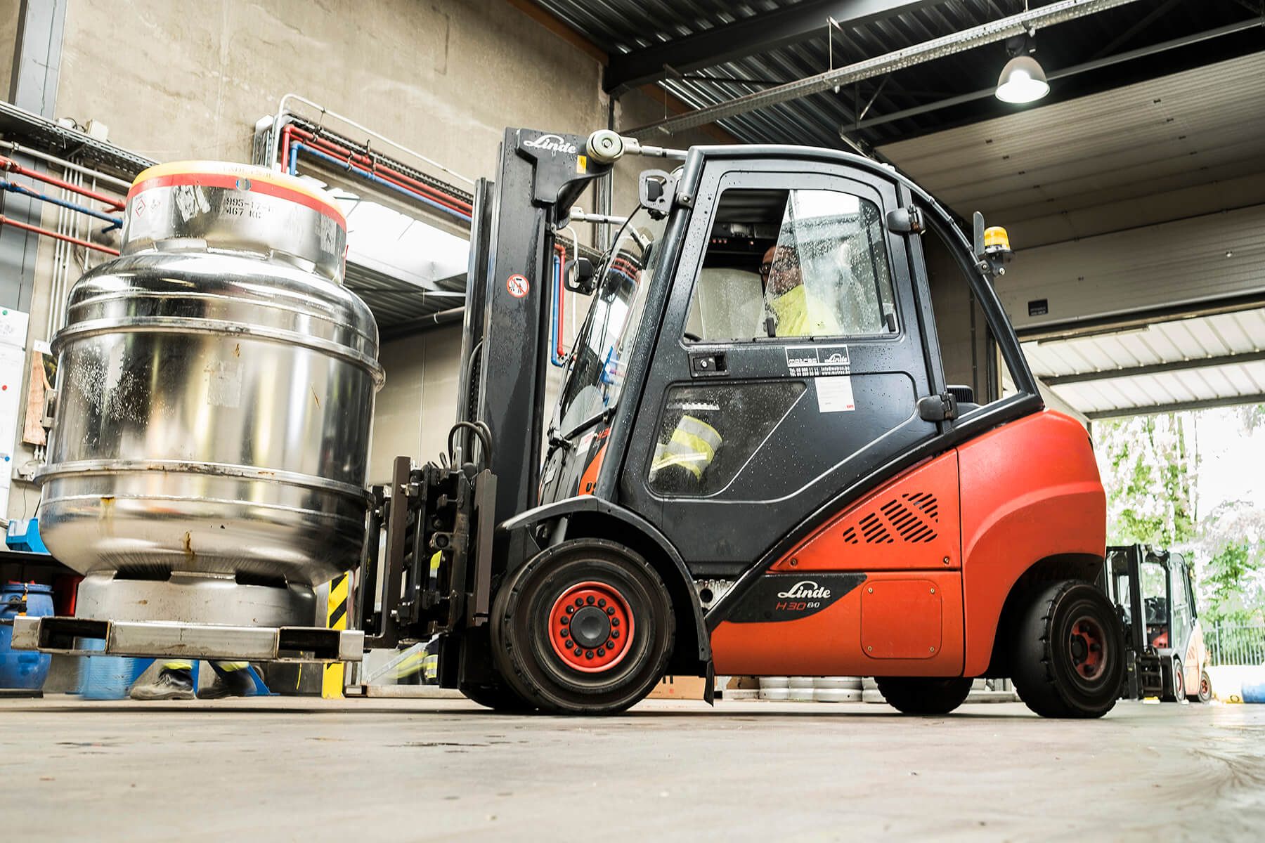 Linde thermische heftruck transport ton chemie Chemogas