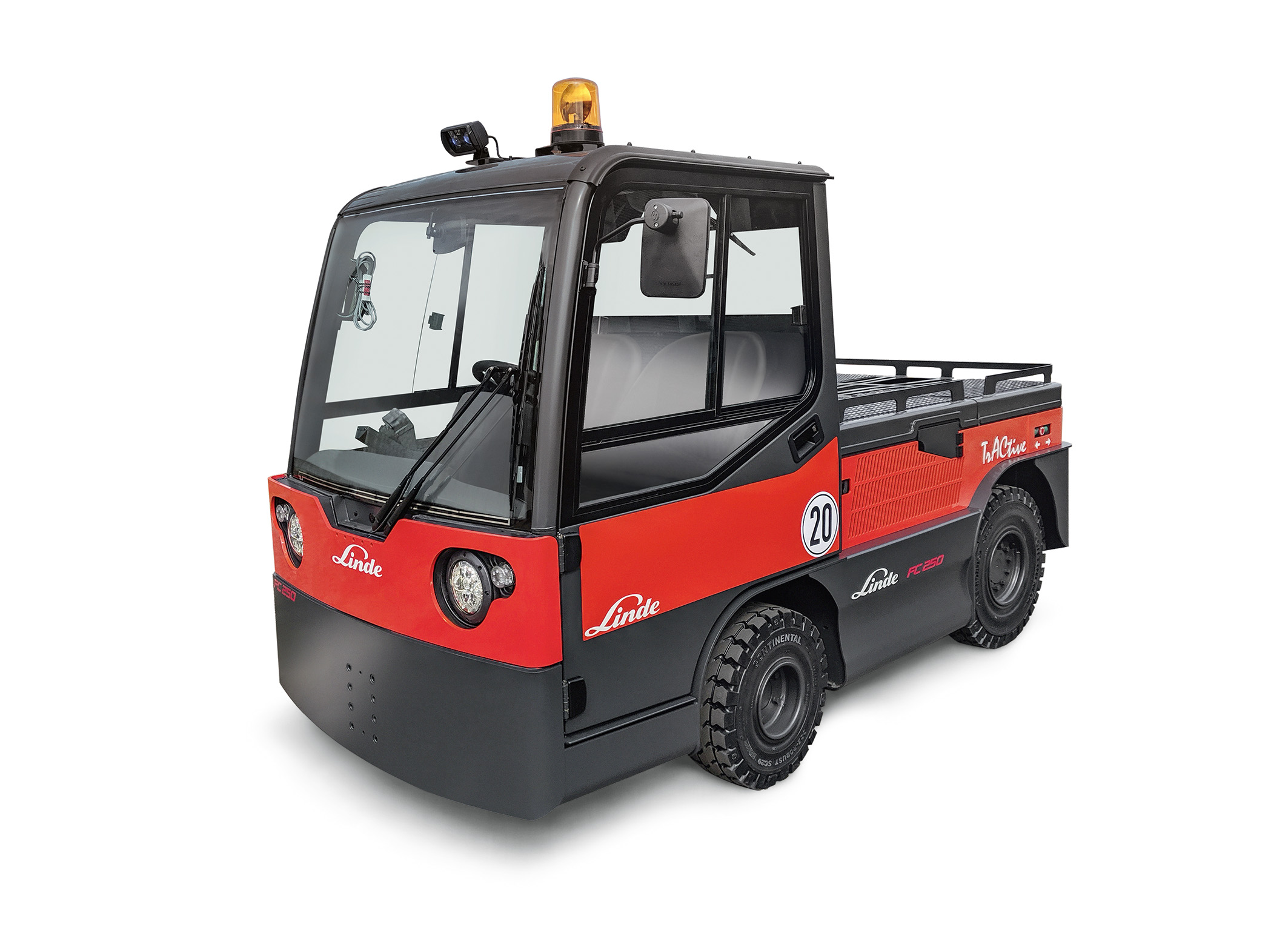 Linde P250 elektrische trekker zwaailicht