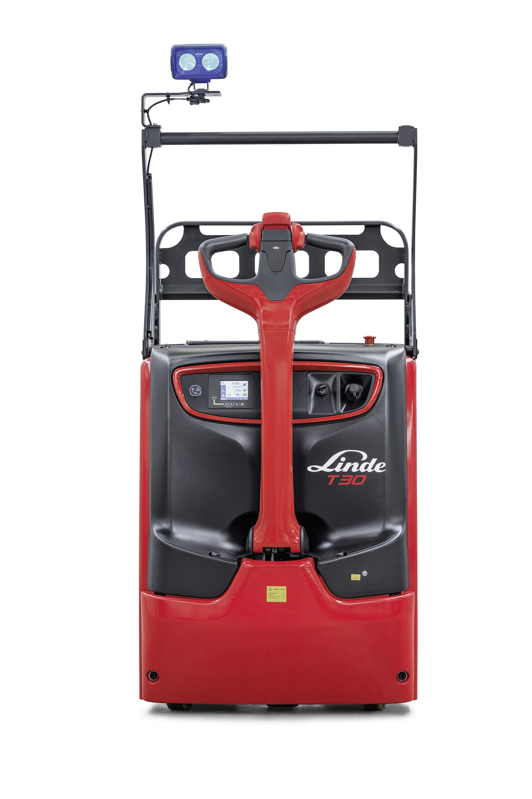 Linde elektrische transpallet T25-T30 bleuspot en lastdrager