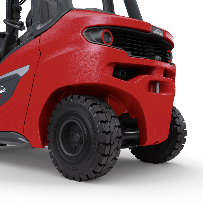 Heftruckbanden van een Linde heftruck