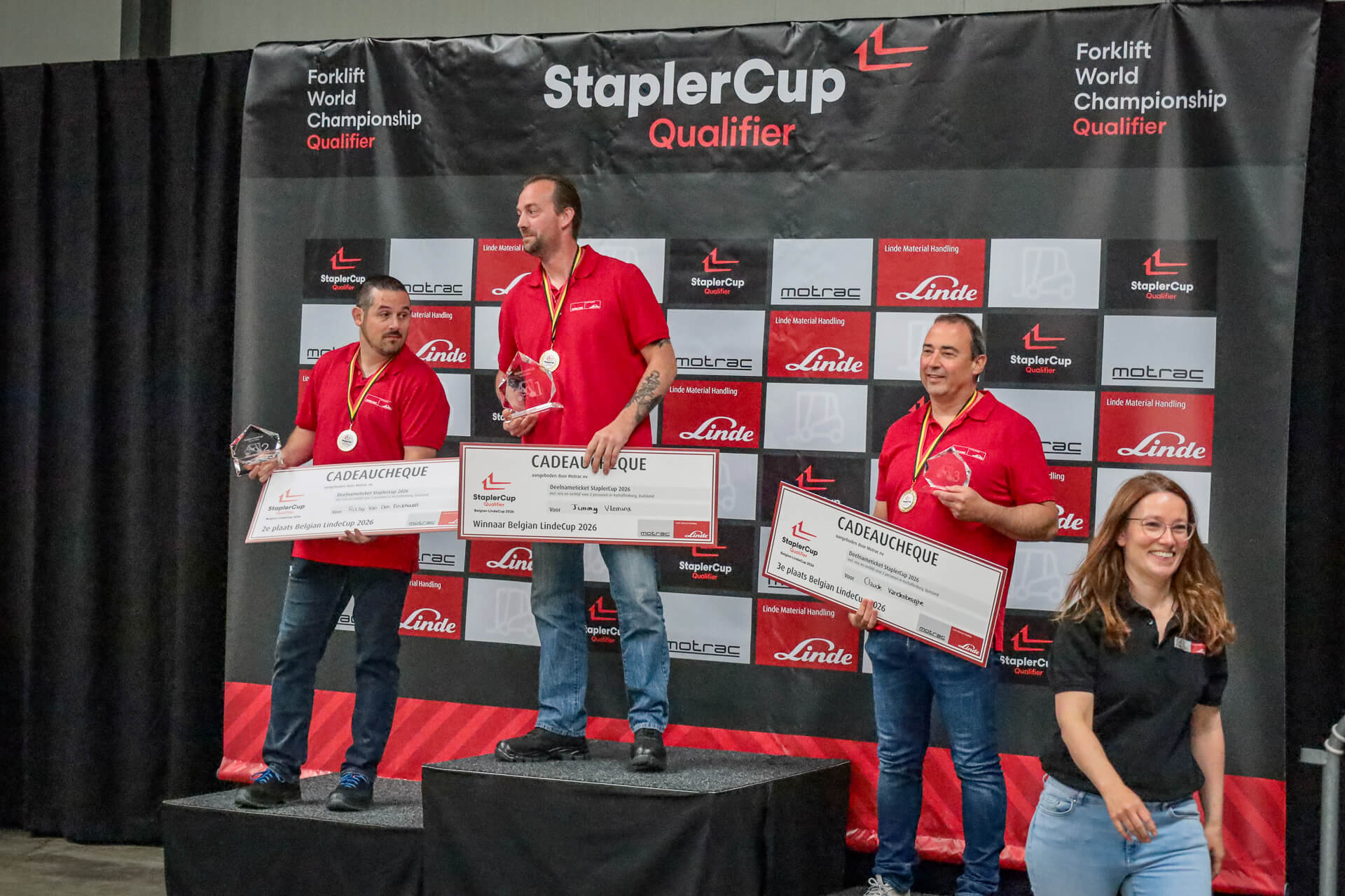 Podium Belgian LindeCup 2026