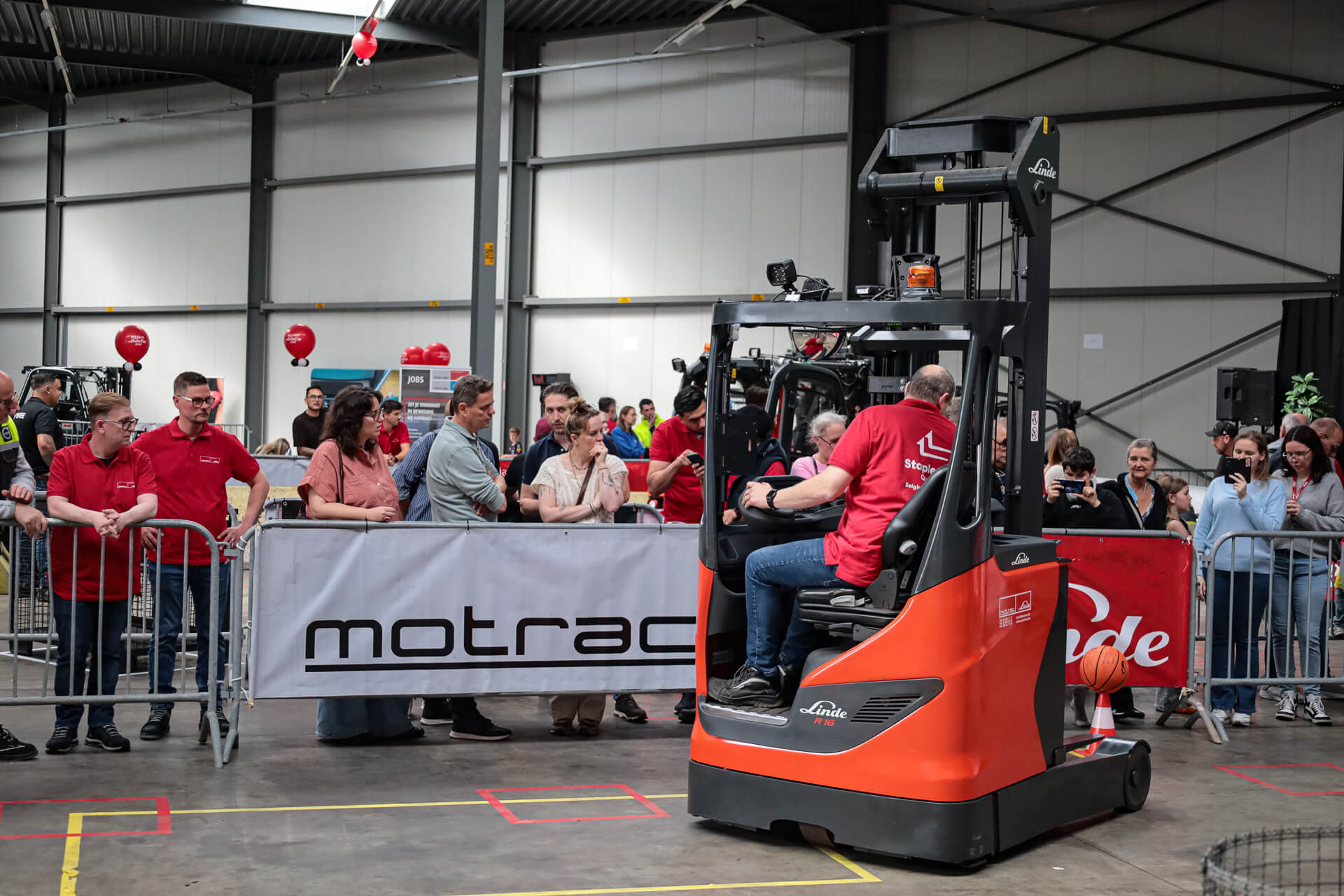 Voorrondeproef met de reachtruck tijdens Belgian LindeCup 2026