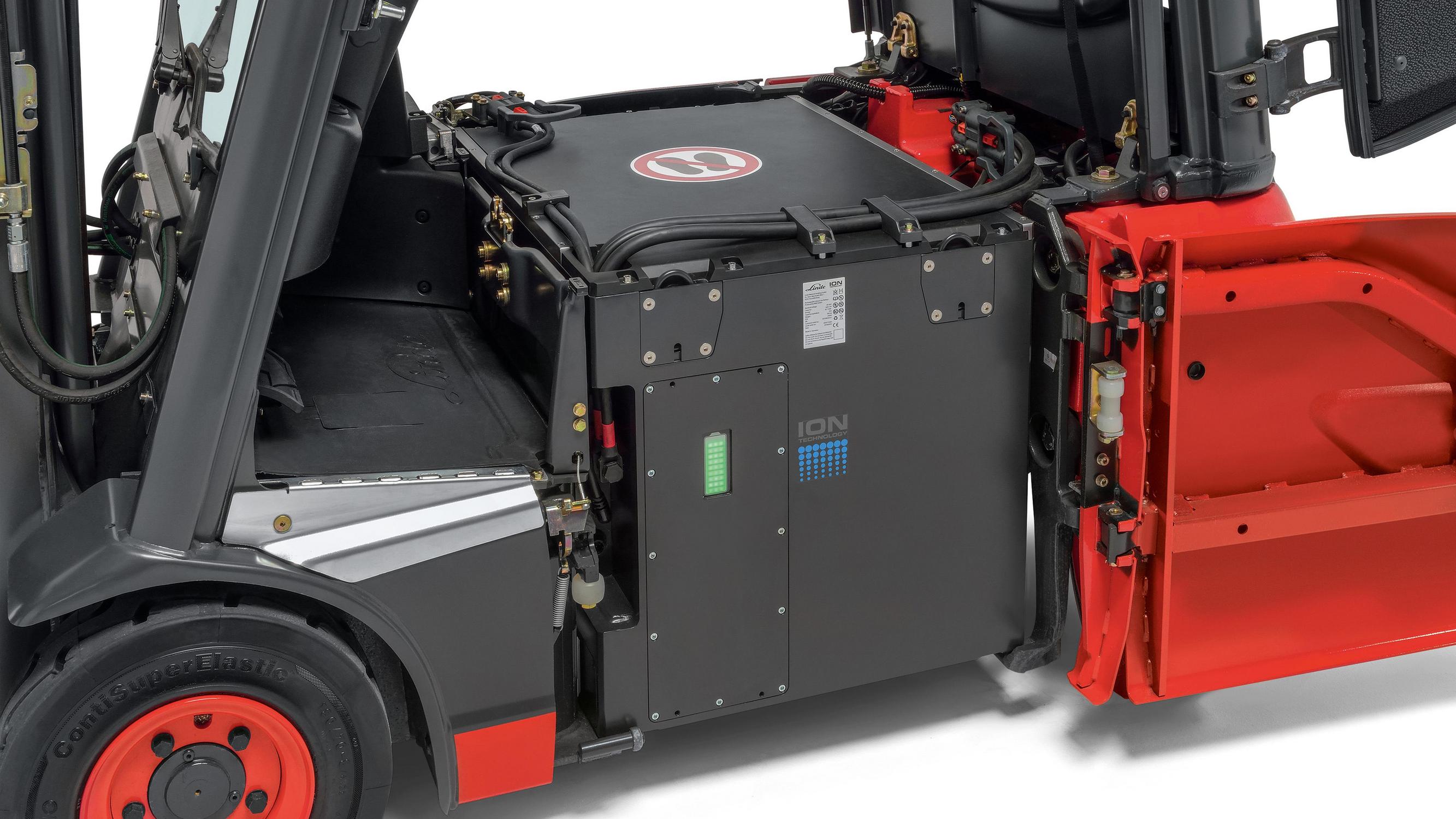 Batterijcompartiment Linde lithium ion heftruck