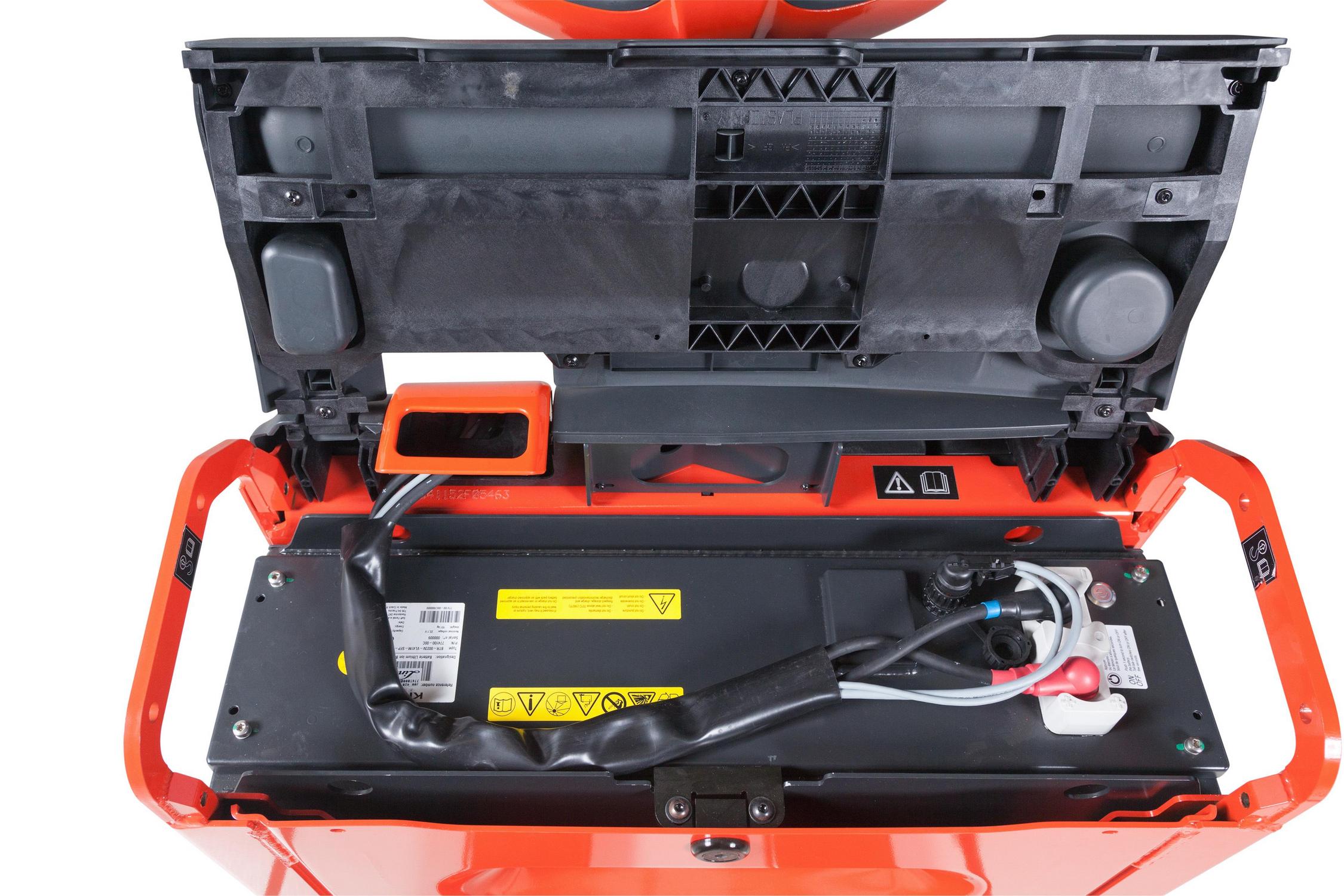 Batterijcompartiment elektrische transpallet T16 lithium ion