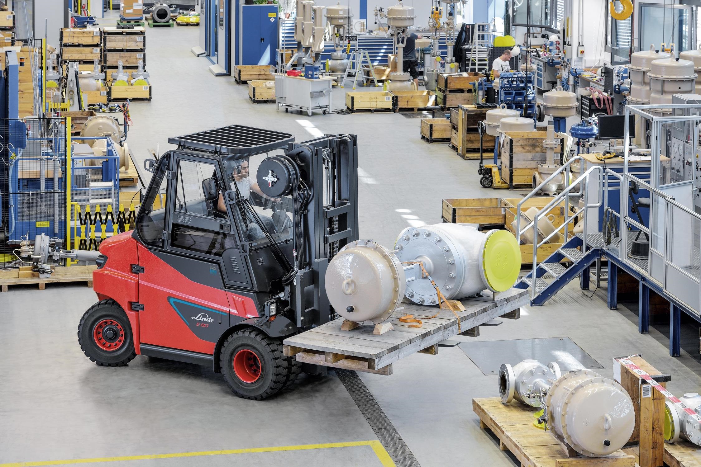 Linde E80 elektrische heftruck lithium ion