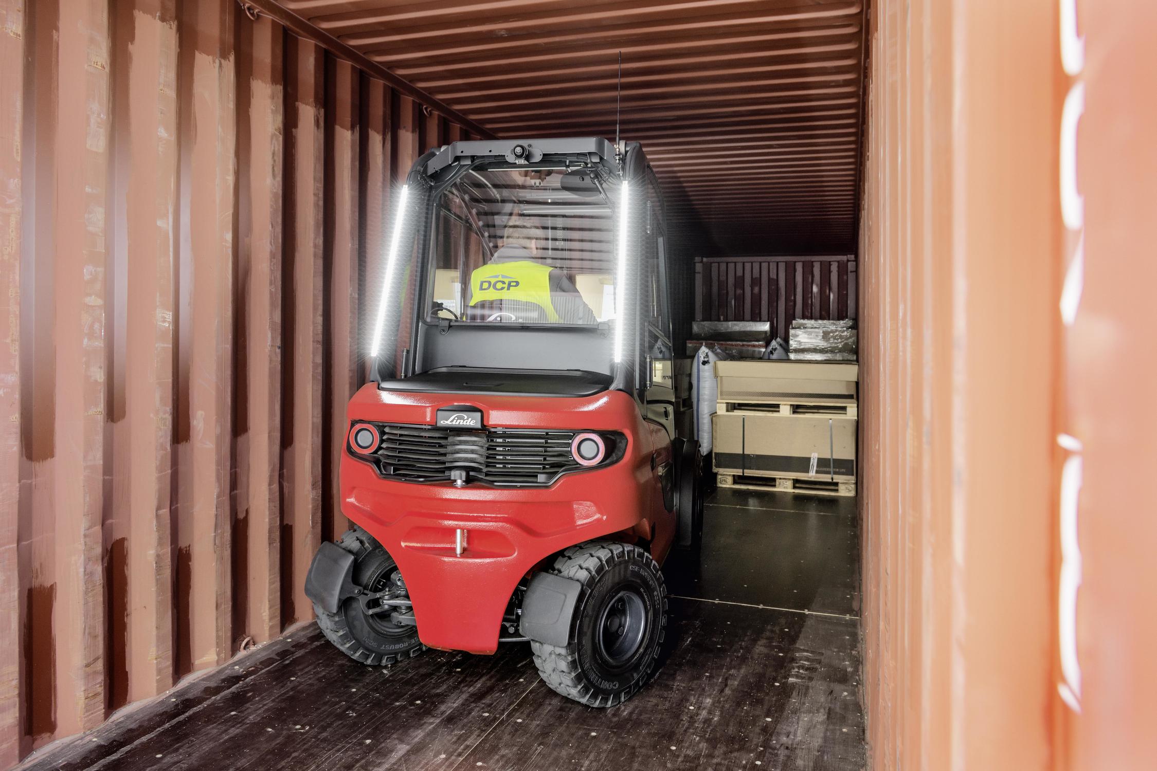 Linde elektrische heftruck X35 containerversie