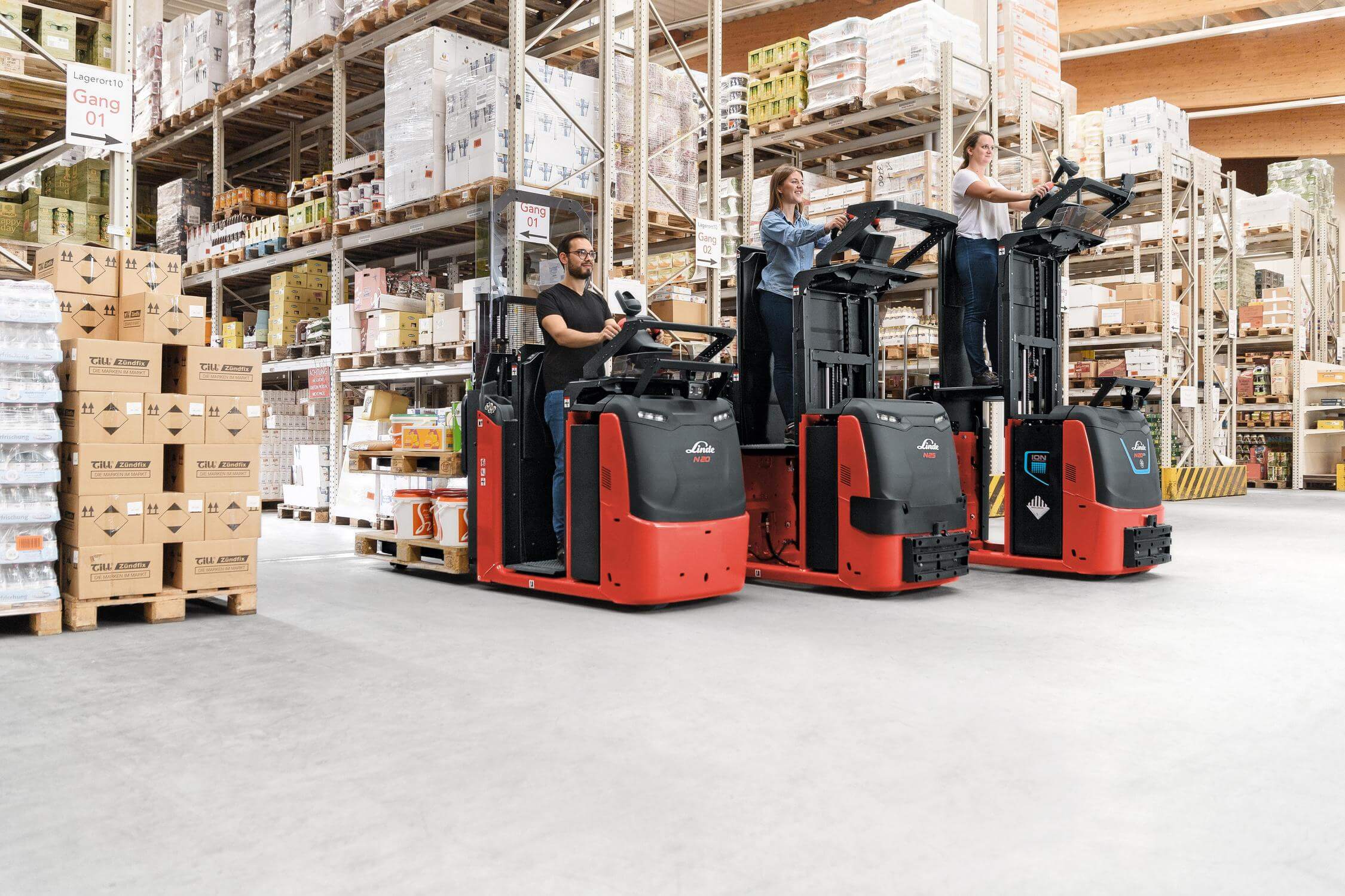 Linde orderpicktrucks N20-N25 C verschillende varianten