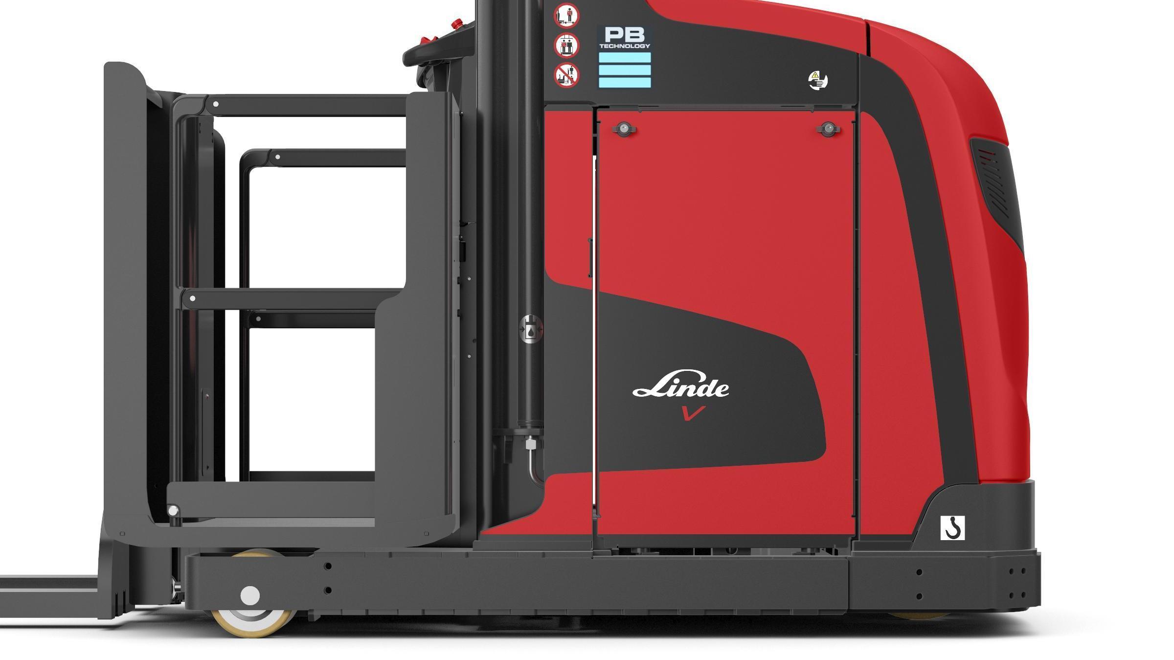 Orderpicktruck Linde V Modular B lage opstap en ruime cabine