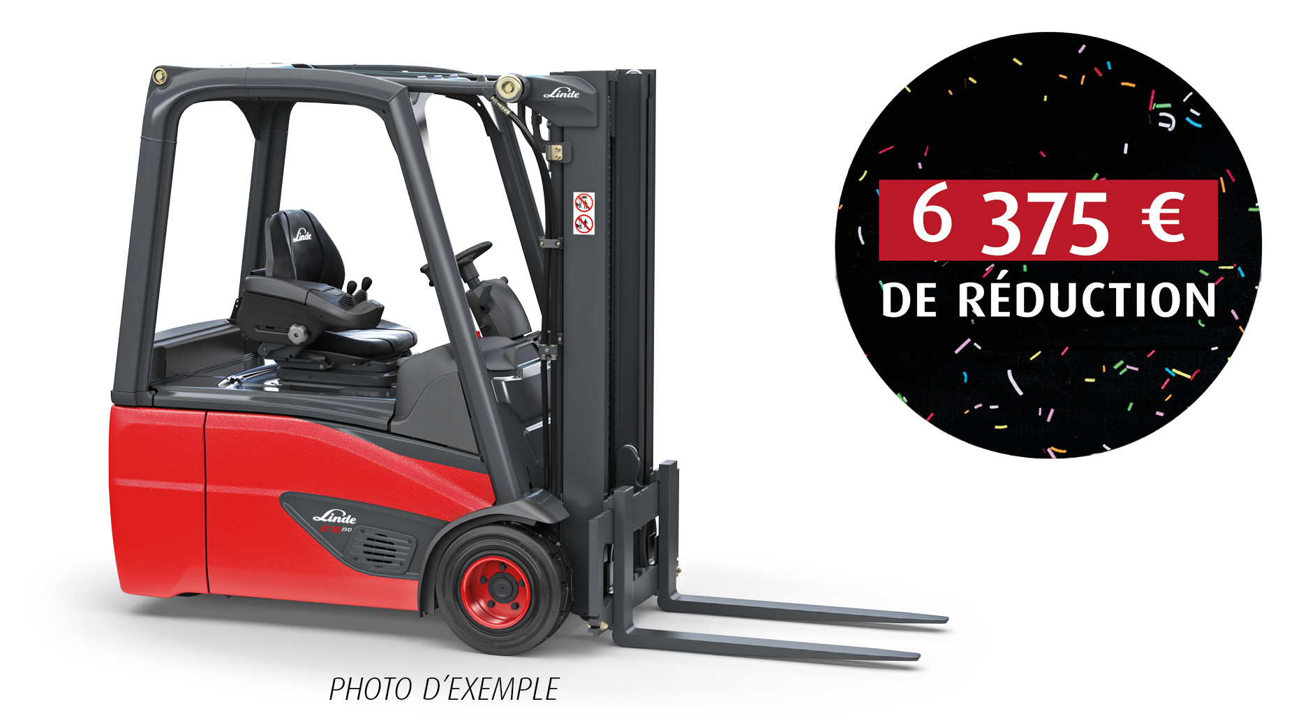 Action fin 2025 chariot élévateur électrique Linde E15 d'occasion de stock