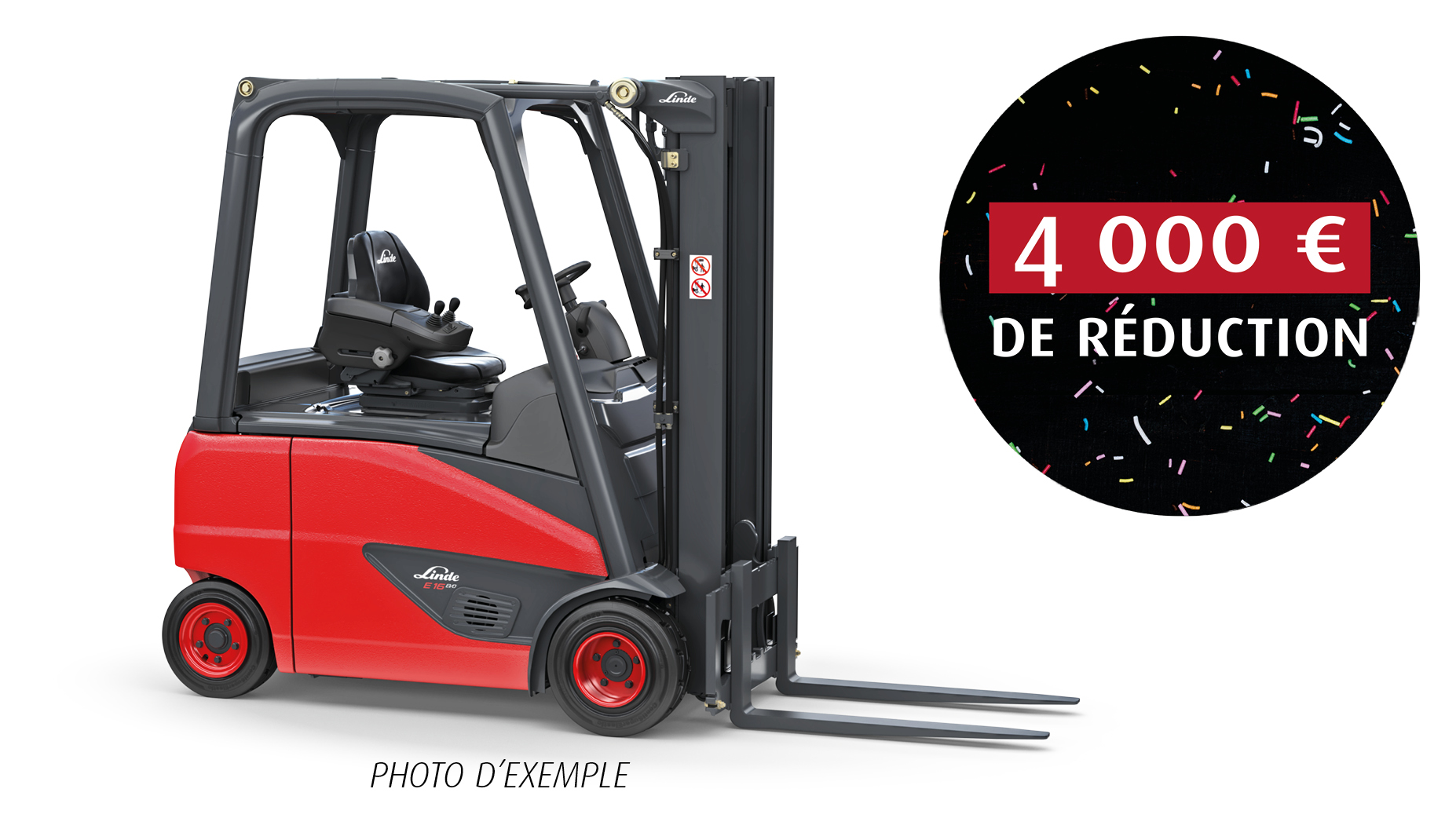 Action fin 2025 chariot élévateur électrique Linde E18 PH d'occasion de stock