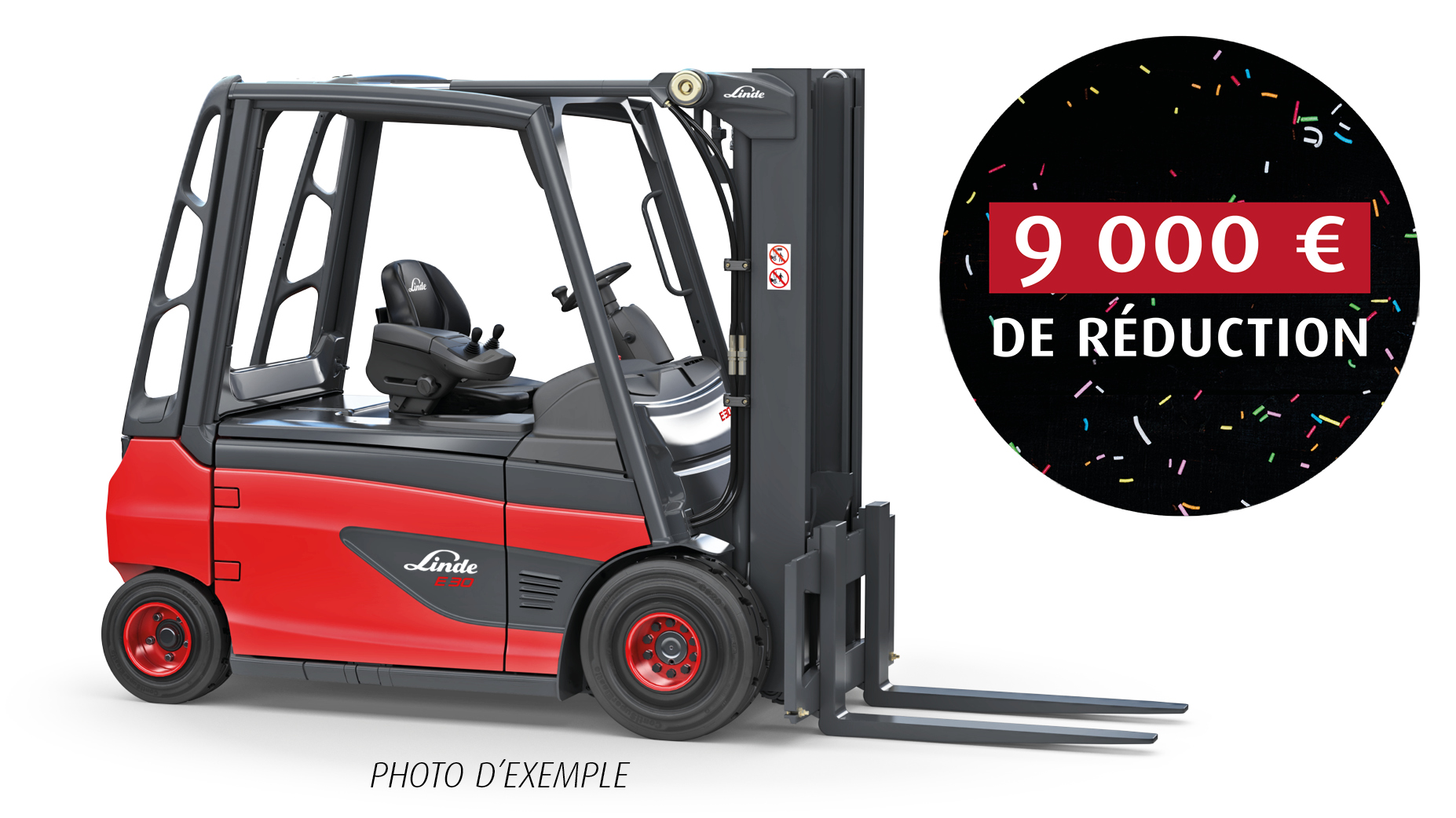 Action fin 2025 chariot élévateur électrique Linde E25 d'occasion de stock