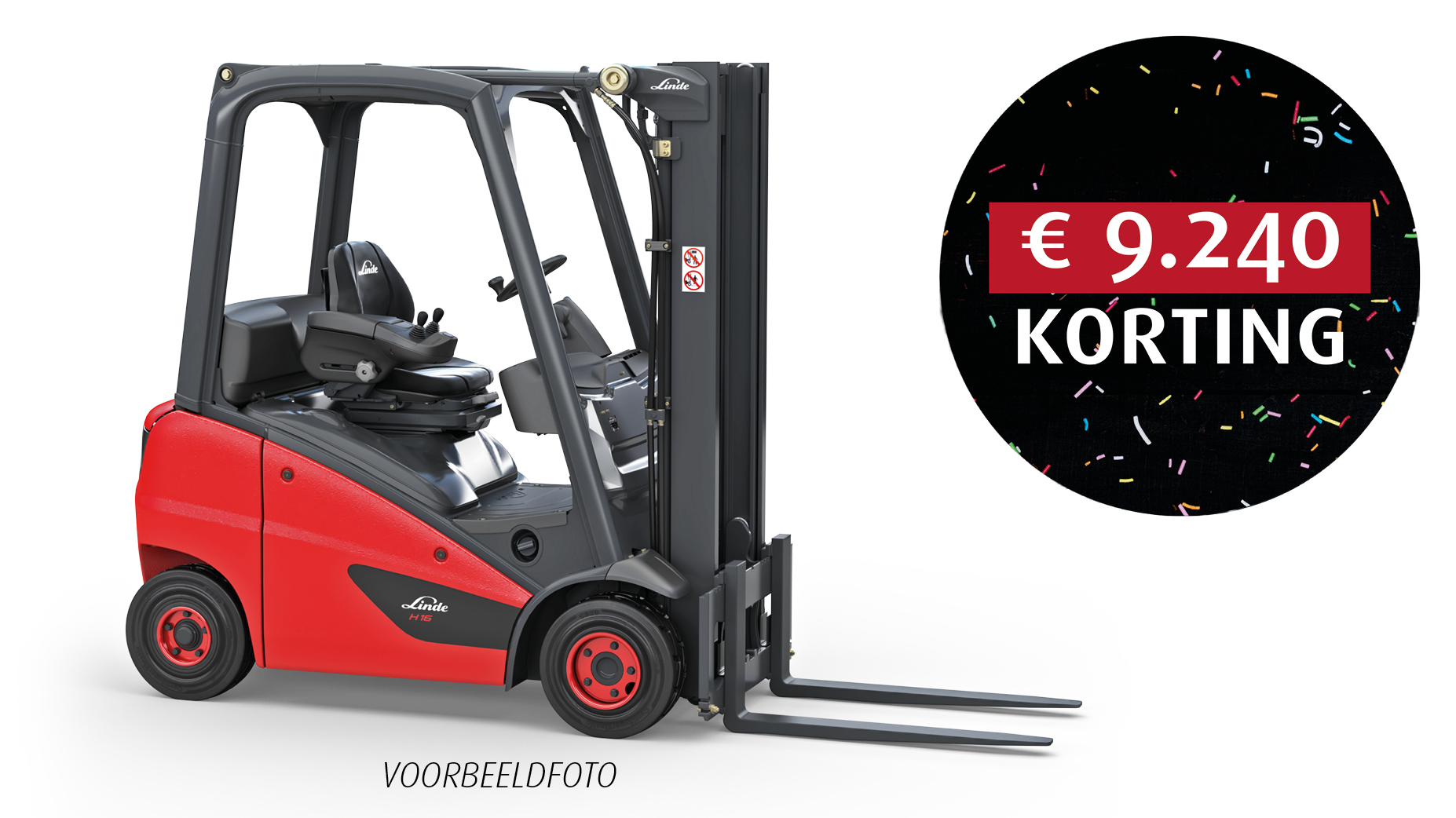 Eindejaarsactue 2025 thermische heftruck Linde H18 T nieuw uit stock