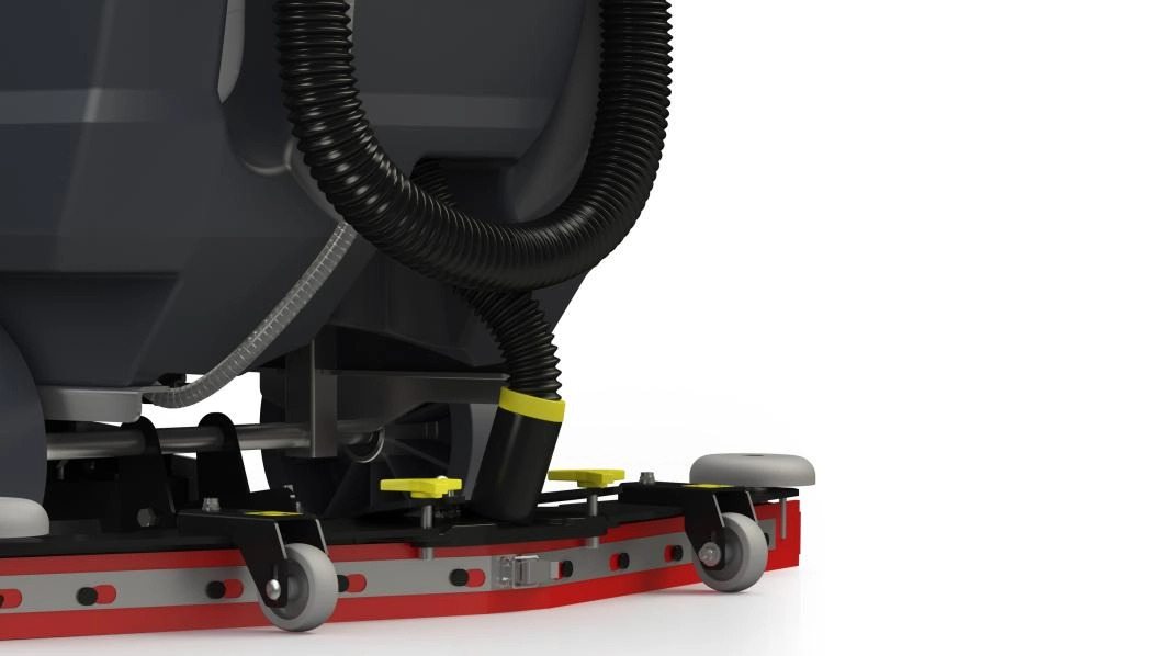 Gele aanraakpunten op Tennant T581 reinigingsmachine