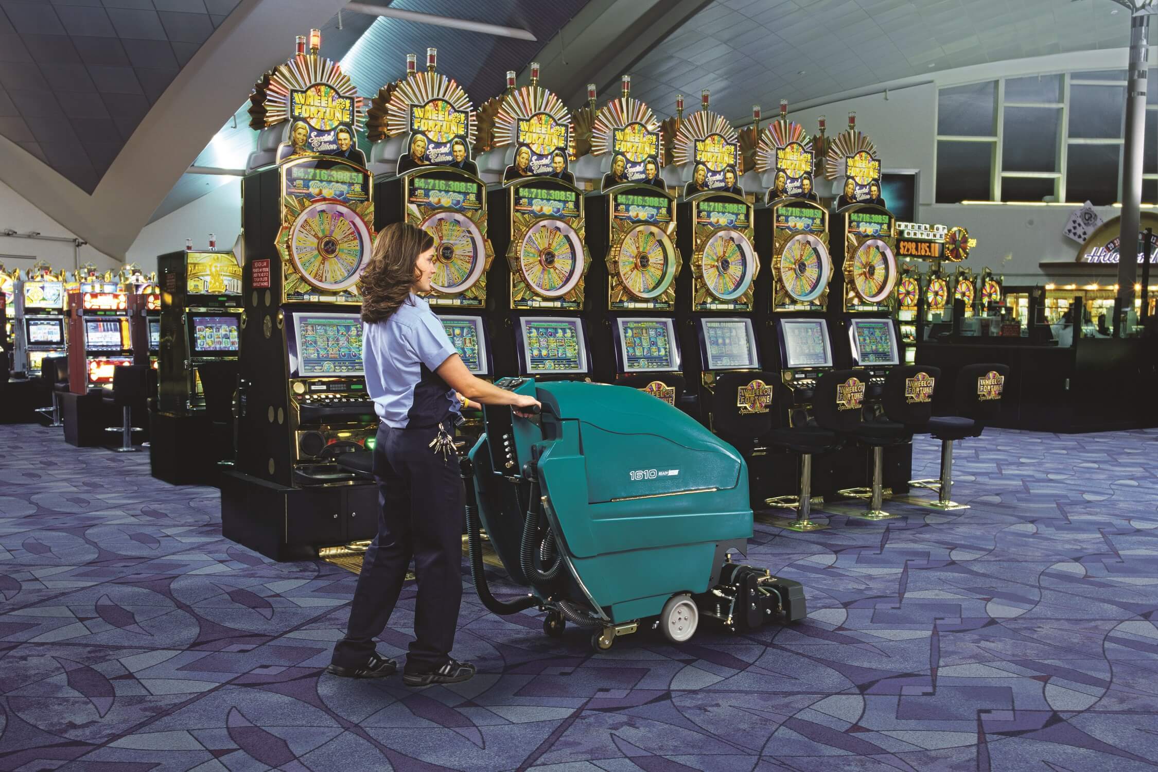 Extracteur moquette Tennant 1610 en casino