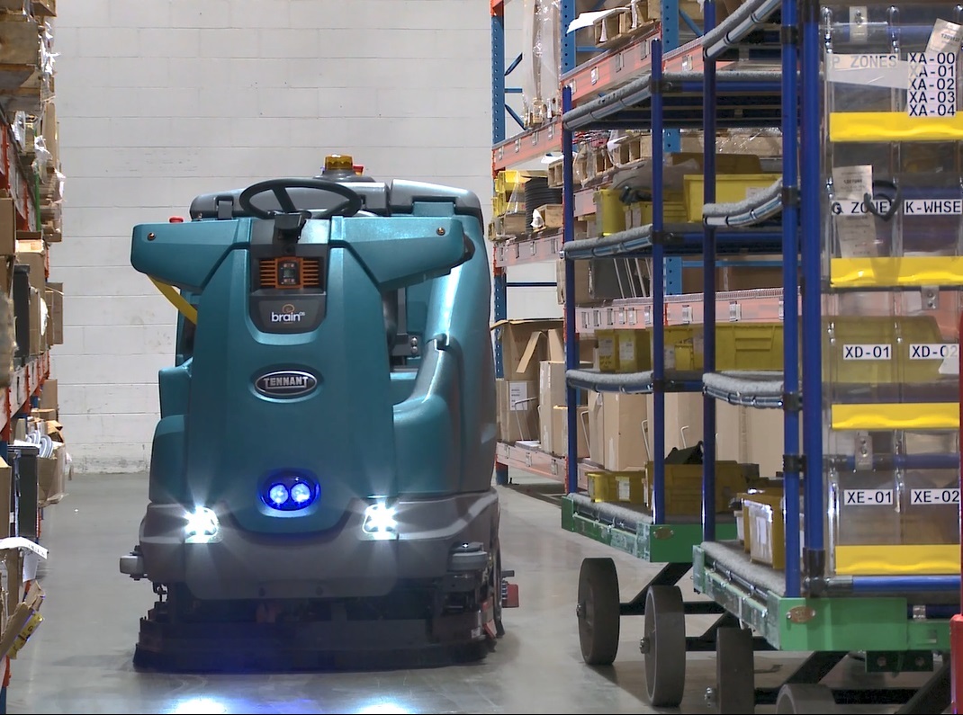 Autonome reinigingsmachine Tennant T16 AMR in fabriek