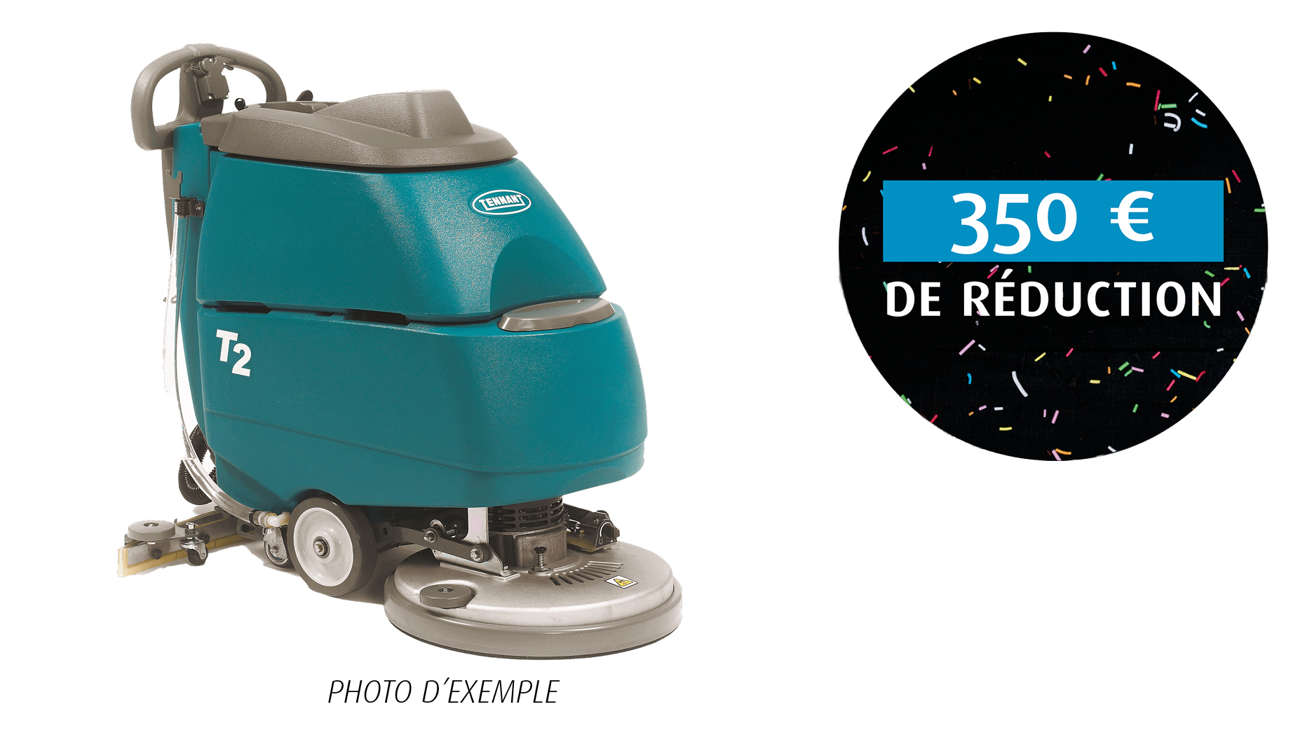 Action fin 2025 Tennant T2 autolaveuse autotractée d'occasion de stock