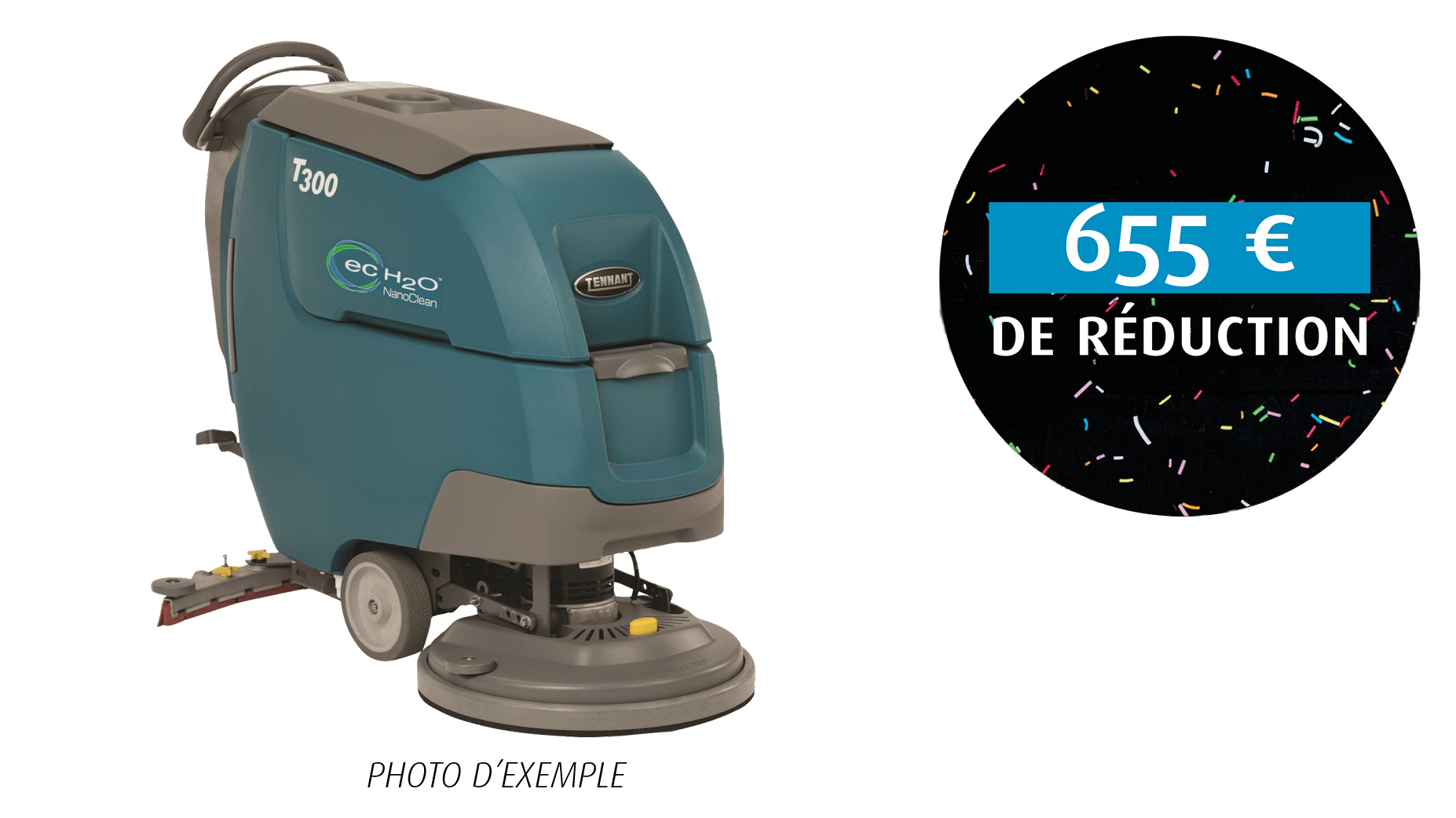 Action fin 2025 Tennant T300 autolaveuse autotractée neuf de stock