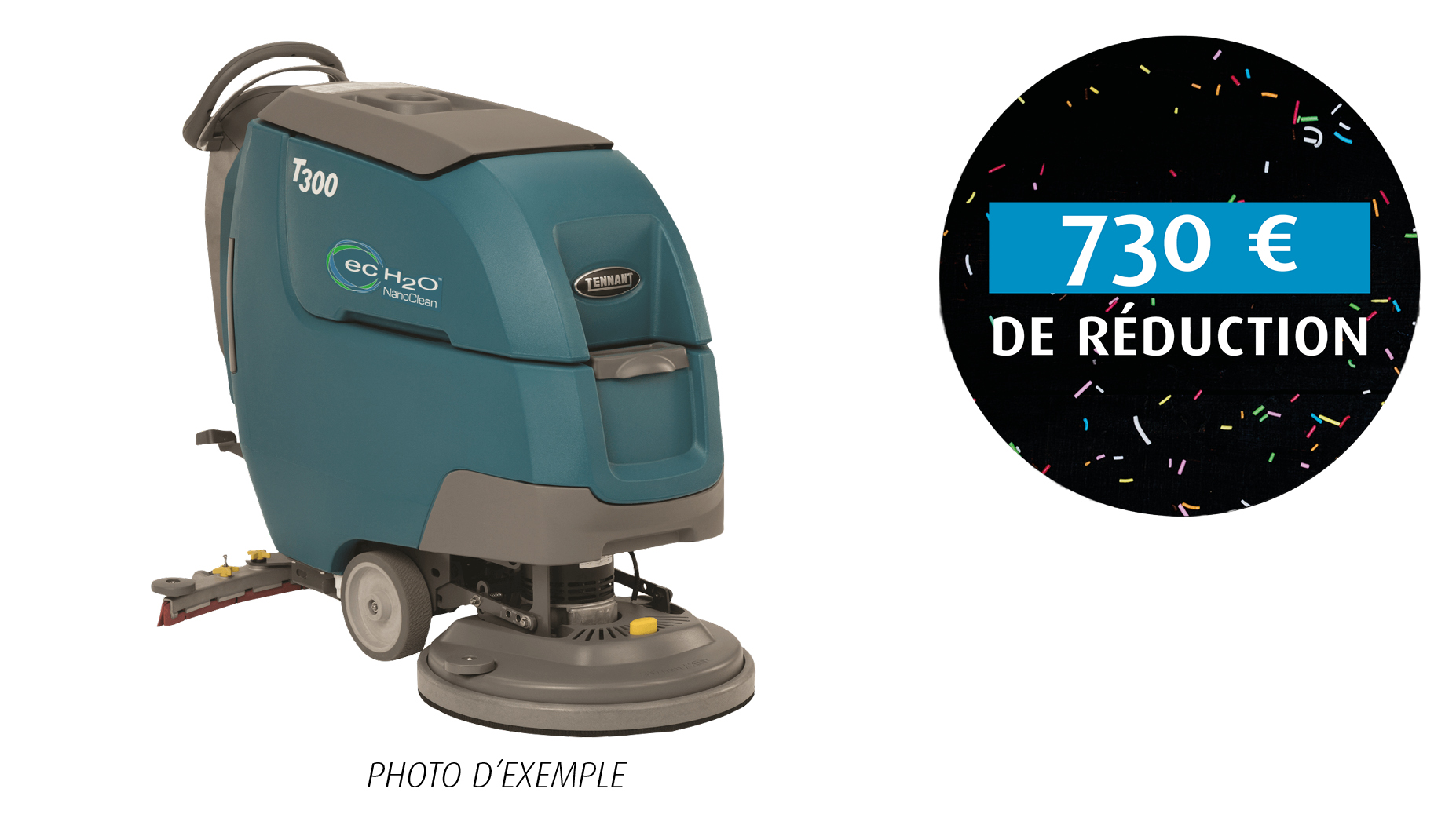 Action fin 2025 Tennant T300e autolaveuse autotractée neuf de stock