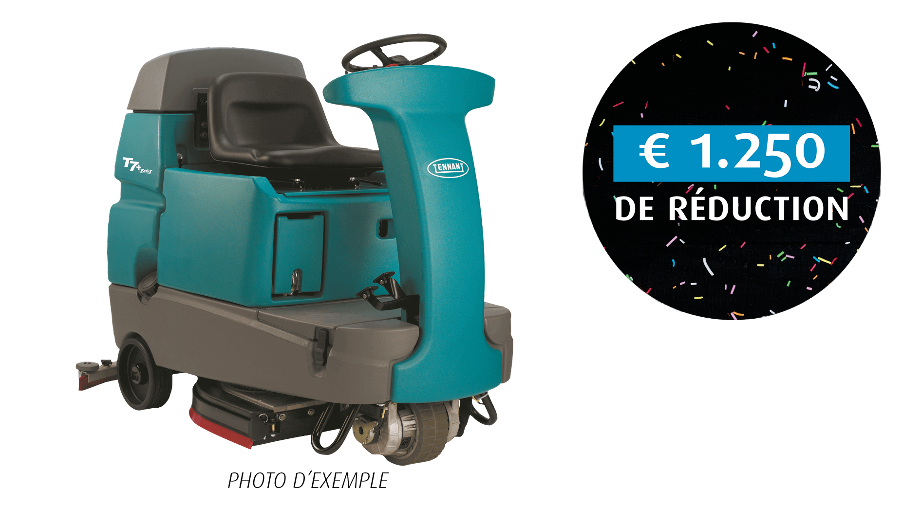 Action fin Tennant T7 autolaveuse autoportée d'occasion de stock